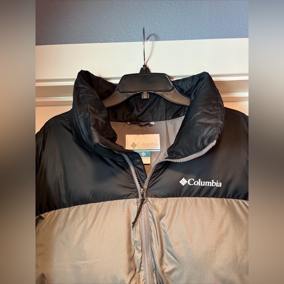Columbia Puffect II Jacket Mens Large Gray Black Puffer Insulated New Tags - Picture 3 of 15
